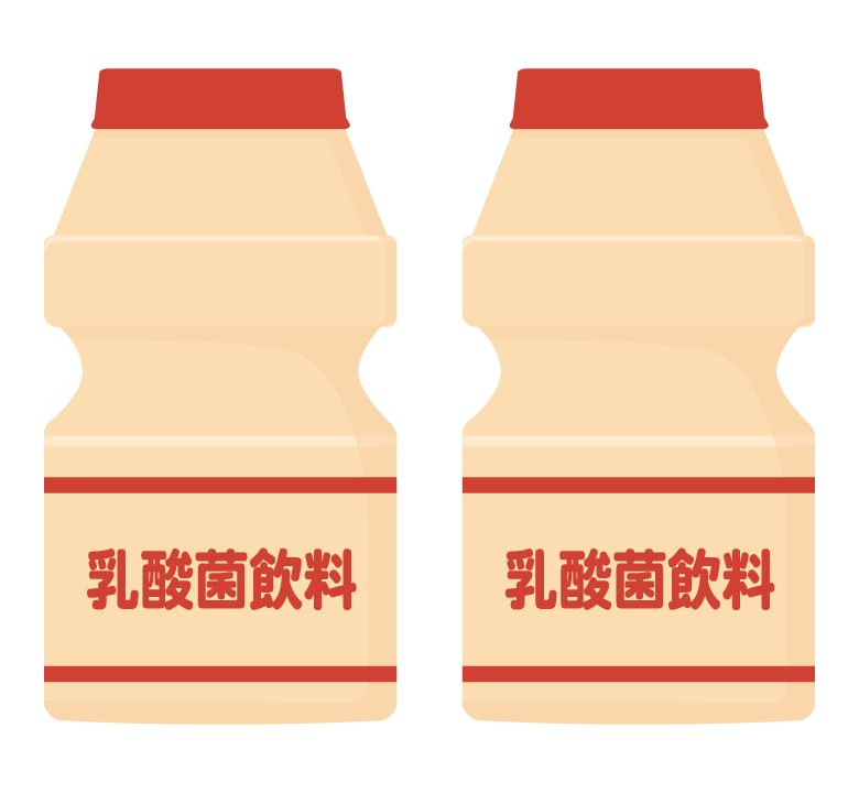 乳酸菌飲料のイラスト