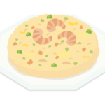 エビチャーハン／炒飯のイラスト