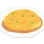 天津飯／中華料理のイラスト