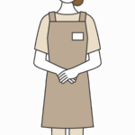 ショップ店員（女性）さんのイラスト