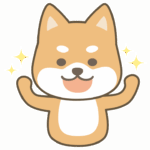 やる気のある柴犬のイラスト