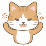 怒っている猫のイラスト