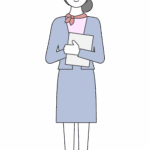 ウエディングプランナー（女性）のイラスト
