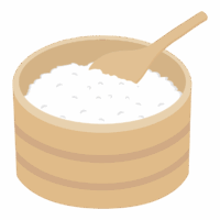おひつご飯のイラスト
