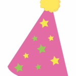 パーティー用の帽子のイラスト
