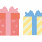 カラフルなプレゼント箱のイラスト