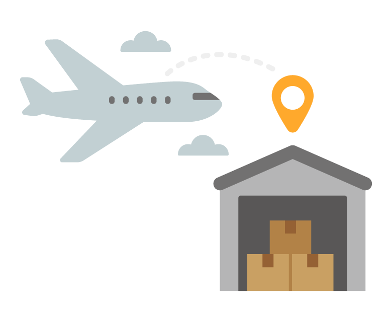 空輸のイメージイラスト