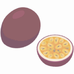 パッションフルーツのイラスト