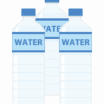 水のペットボトルのイラスト