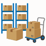 倉庫管理のイラスト