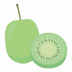 サルナシのイラスト