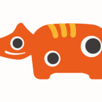 赤べこ／張り子のイラスト