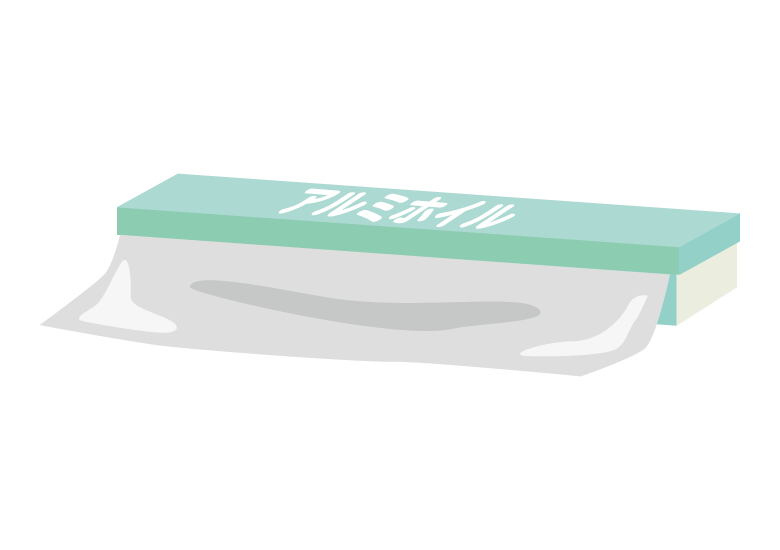 アルミホイル（調理用品）のイラスト