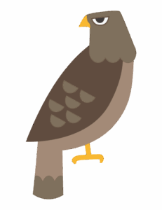 鷹のイラスト