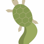 亀／縁起物のイラスト