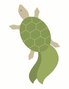 亀／縁起物のイラスト
