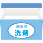 粉タイプの洗濯用洗剤のイラスト