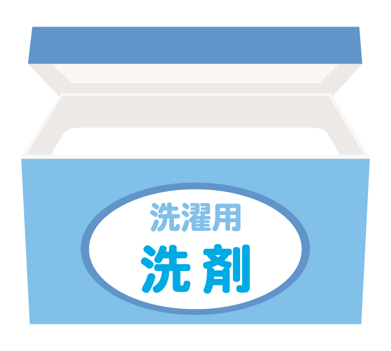 粉タイプの洗濯用洗剤のイラスト