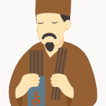易学の占い師さんのイラスト