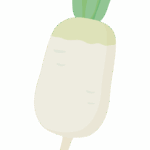 ねずみ大根のイラスト