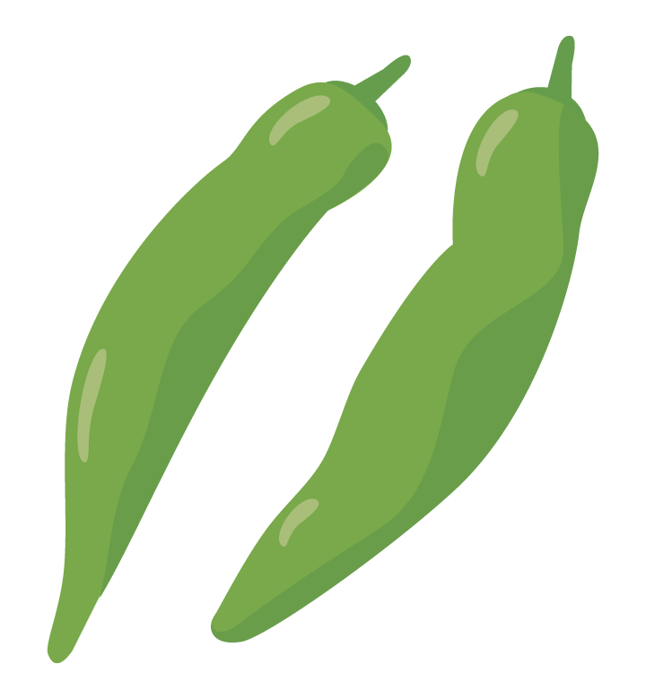 しし唐のイラスト