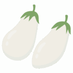 白ナスのイラスト