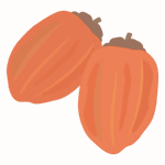 干し柿のイラスト