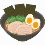 横浜家系ラーメンのイラスト