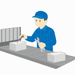 製品の点検作業員のイラスト