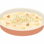 マカロニグラタンのイラスト