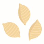 コンキリエ・パスタのイラスト