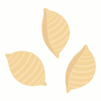 コンキリエ・パスタのイラスト