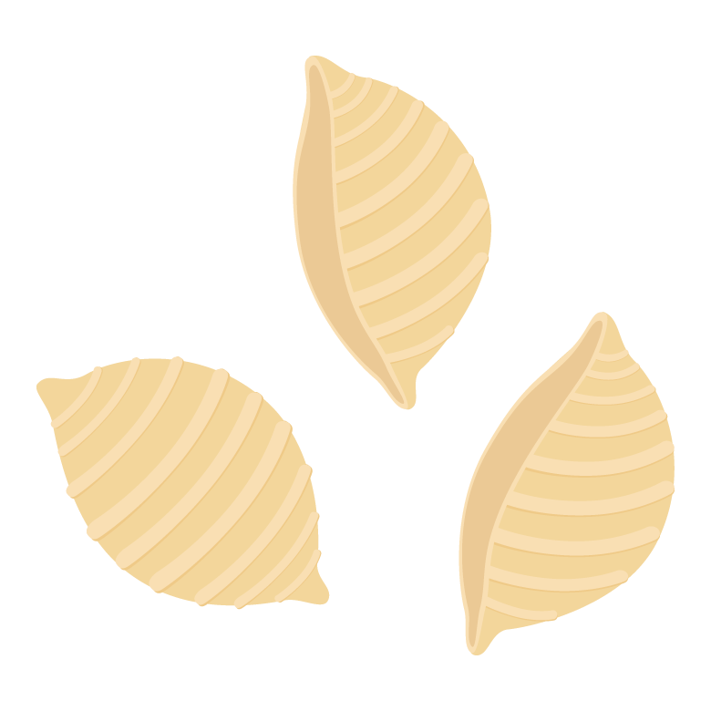 コンキリエ・パスタのイラスト