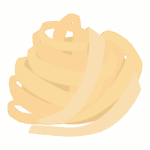 フィットチーネのイラスト