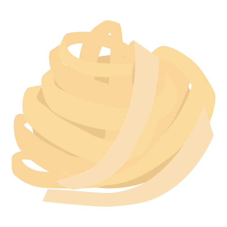 フィットチーネのイラスト