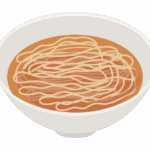 具無しラーメンのイラスト
