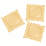 ラビオリのイラスト