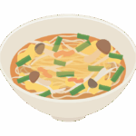 サンラータンメンのイラスト