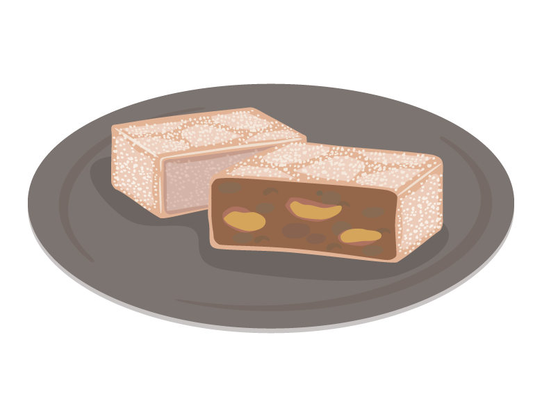 柚餅子（ゆべし）のイラスト