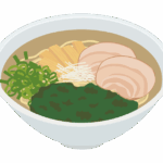 あおさラーメンのイラスト