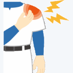 野球肩のイラスト