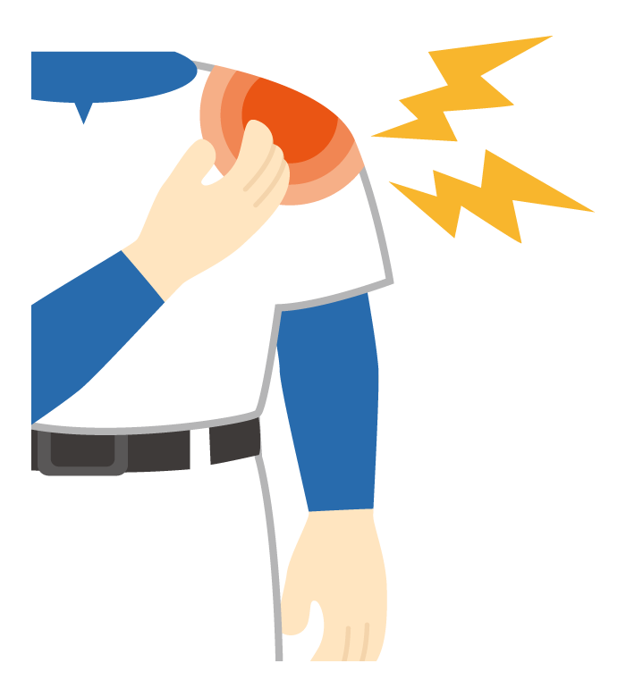 野球肩のイラスト