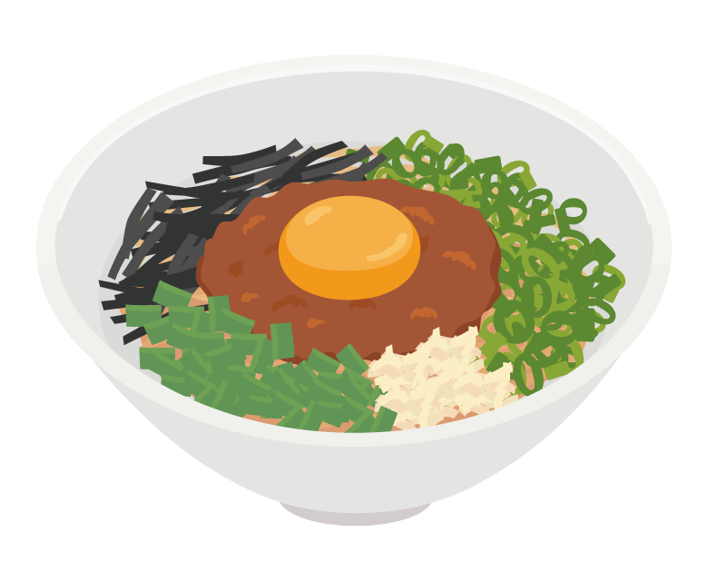 まぜそばのイラスト