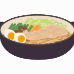 煮込みラーメンのイラスト