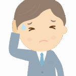 ミスをしてしまった会社員のイラスト