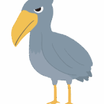 ハシビロコウのイラスト