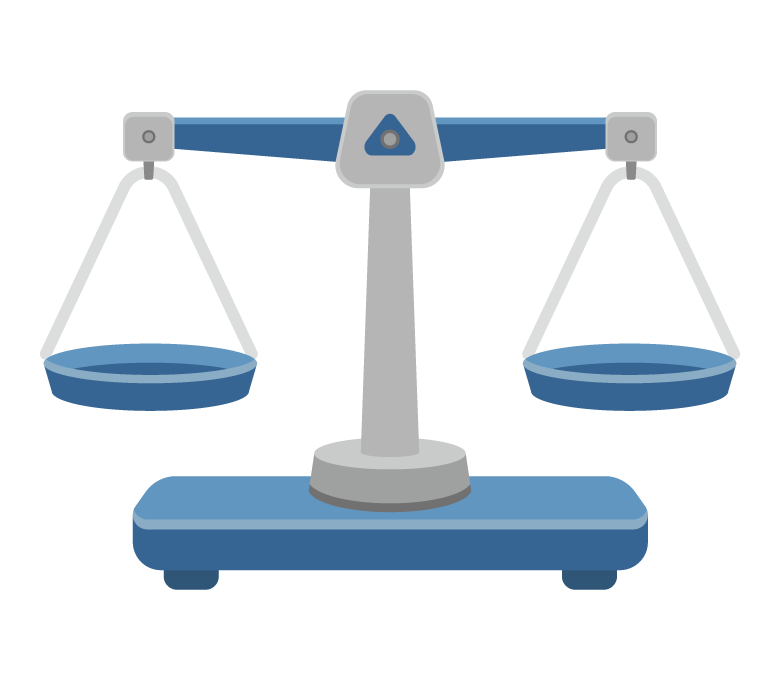 天秤のイラスト