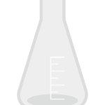 三角フラスコのイラスト