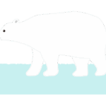 ホッキョクグマのイラスト