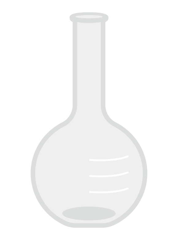 丸底フラスコのイラスト
